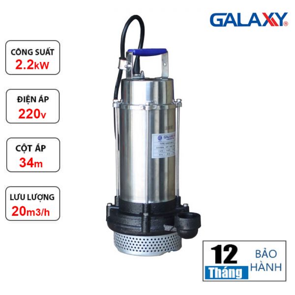 GALAXY BƠM CHÌM 3 HP - 2.2KW